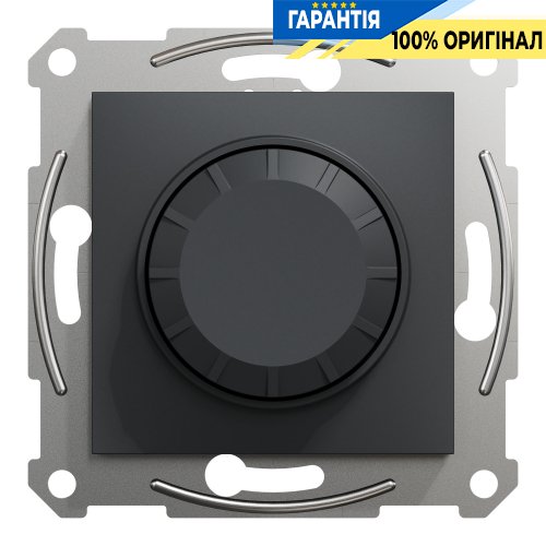 Диммер Asfora поворотный LED RC 3-370Вт Schneider Electric EPH6800171 антрацит