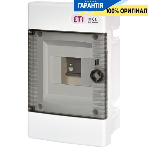 Щит внутренний распределительный ECM 4PT (4 мод. проз. дверца) IP40 ETI 1100142