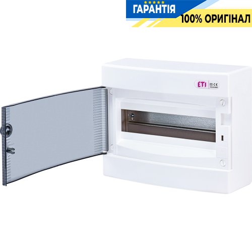 Щит зовнішній розподільний ECT 12PT (12мод. проз. дверцята) IP40 ETI 1101001