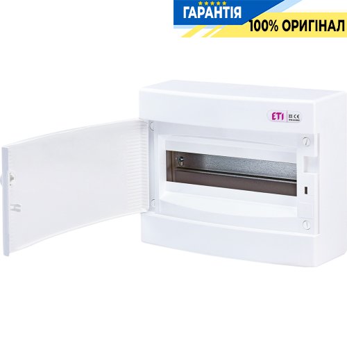 Щит наружный распределительный ECT 12PO (12мод. белая дверца) IP40 ETI 1101006