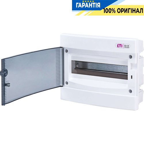 Щит внутренний распределительный ECМ 12PT (12 мод. проз. дверца) IP40 ETI 1101011