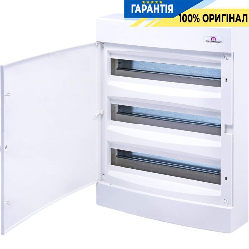 Щит наружный распределительный ECT 3x18PO (54мод. белая дверца) IP40 ETI 1101041