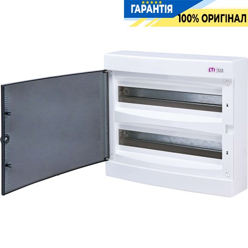 Щит зовнішній розподільний ECT 2x18PT (36мод. проз. дверцята) IP40 ETI 1101081