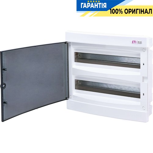 Щит внутрішній розподільний ECМ 2x18PT (36мод. проз. дверцята) IP40 ETI 1101083