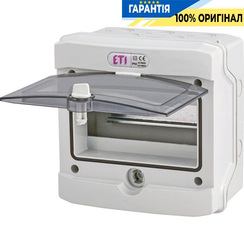 Пластиковий щит 8 мод. IP65 зовнішній ECH-8Gu ETI 1101171