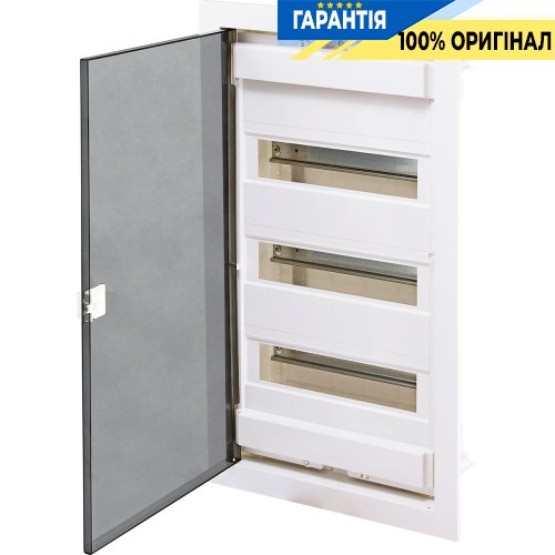 Щит металлопластиковый ECG42PT (36+6мод., пластик.проз.дверца) IP40 ETI 1101182