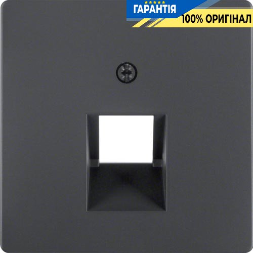 Накладка для 1-ої розетки UAE, антрацит, Berker «Q.1» «Q.3» «Q7» 14076086
