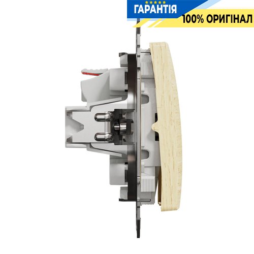 Кнопочный 2-кл выключатель 10A Schneider Electric «Sedna Elements» SDD180118, цвет - береза
