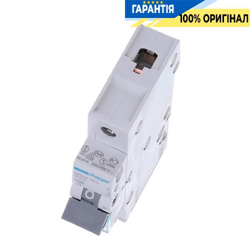 Автоматический выключатель Hager 1-P, 0.5A, хар-ка C, 6kA, MCN100