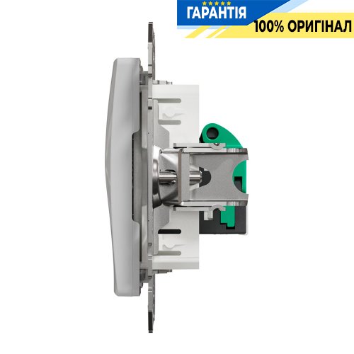 Комп'ютерна розетка RJ45 кат. 5е UTP Schneider Electric "Sedna Design" SDD113451, колір - алюміній