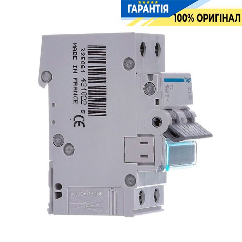 Автоматичний вимикач Hager 2-P, 13A , хар-ка B, 6kA, MBN213