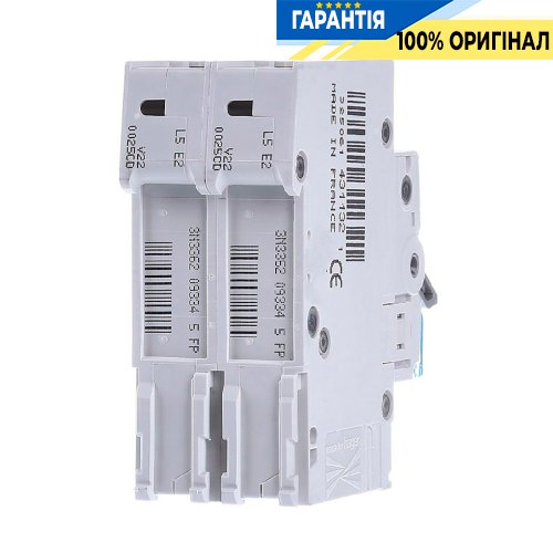 Автоматичний вимикач Hager 2-P, 25A, хар-ка C, 6kA, MCN225