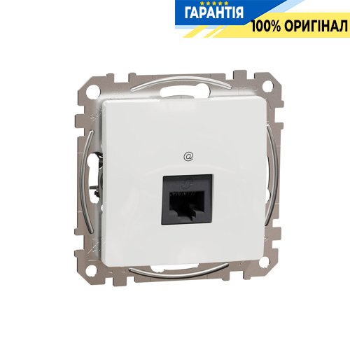 Комп'ютерна розетка RJ45 кат. 5е UTP Schneider Electric "Sedna Design" SDD111451, колір - білий