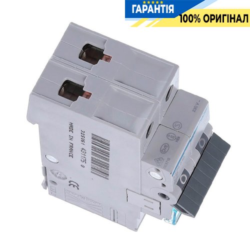 Автоматический выключатель Hager 1P+N, 16A, хар-ка C, 6kA, 2 мод., MCN516