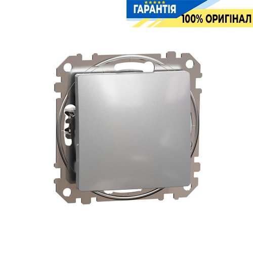Переключатель 1-кл Schneider Electric «Sedna Design» SDD113106, цвет - алюминий