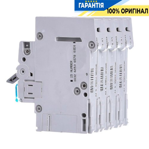 Автоматичний вимикач Hager 4-P, 10A, хар-ка C, 6kA, MCN410
