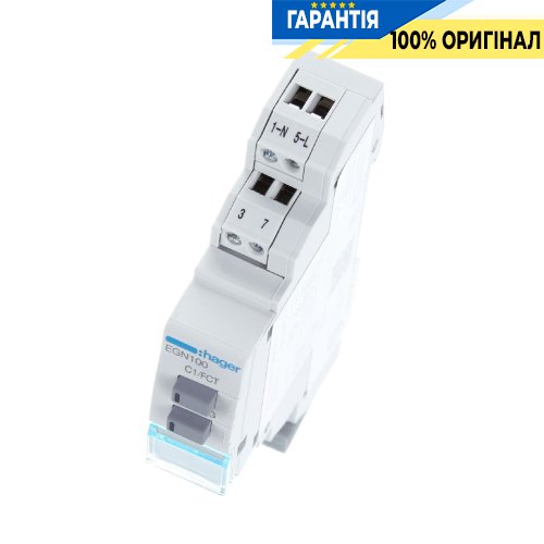 Таймер цифровий тижневий, 1-канал + Bluetooth, запас ходу 10 років Hager (Хагер) EGN100