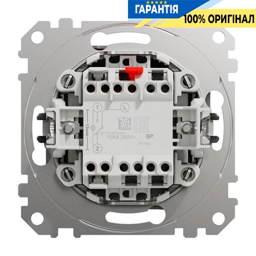 Кнопковий перемикач 1-кл Schneider Electric Sedna Design SDD113116, колір - алюміній