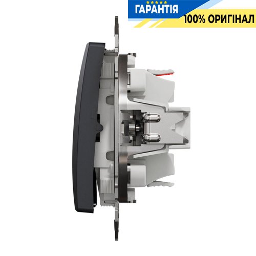 Кнопковий перемикач 1-кл Schneider Electric Sedna Design SDD114116, колір - чорний
