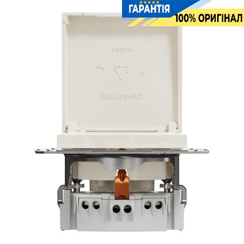 Розетка з кришкою із заземленням Schneider Electric Asfora EPH3170123, крем (без рамки) | ELECTRICA.NET.UA