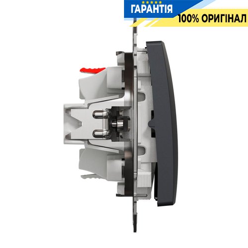 Кнопковий перемикач 1-кл Schneider Electric Sedna Design SDD114116, колір - чорний