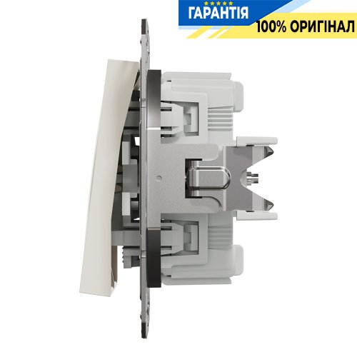 Перемикач 2-клавішний Schneider Electric Asfora EPH0670123, крем (без рамки) | ELECTRICA.NET.UA