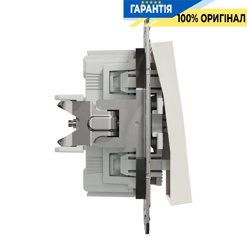 Кнопка 1-клавишный самозажимной контакт Schneider Electric Asfora EPH0770123, крем (без рамки) | ELECTRICA.NET.UA