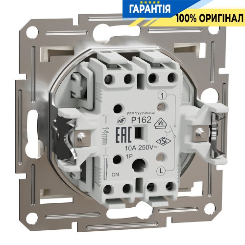 Кнопка 1-клавишный самозажимной контакт Schneider Electric Asfora EPH0770123, крем (без рамки) | ELECTRICA.NET.UA