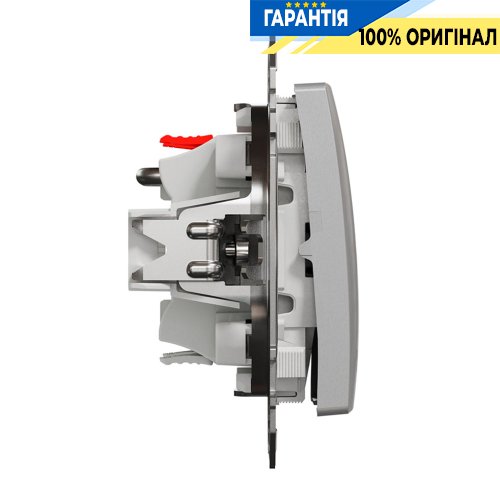 Кнопковий вимикач для жалюзі 2-кл Schneider Electric Sedna Design SDD113114, колір - алюміній
