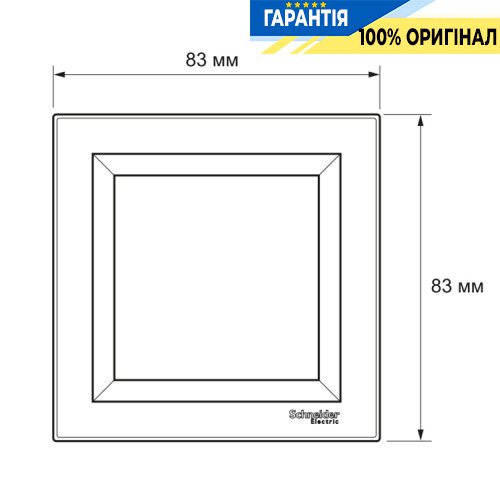 Рамка 1-а Schneider Electric Asfora EPH5800121, біла | ELECTRICA.NET.UA