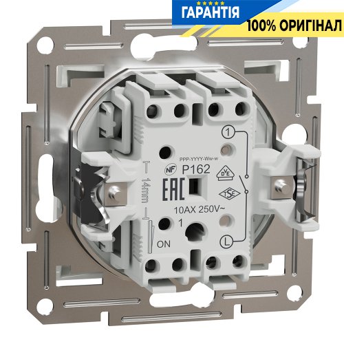 Вимикач 1-клавішний Schneider Electric Asfora EPH0170121, білий (без рамки) | ELECTRICA.NET.UA