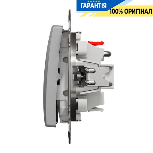 Кнопковий вимикач для жалюзі 2-кл Schneider Electric Sedna Design SDD113114, колір - алюміній