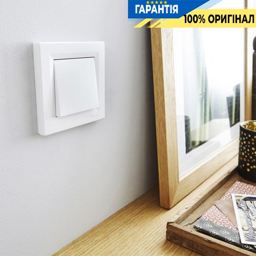 Переключатель 1-клавишный Schneider Electric Asfora EPH0470121, белый (без рамки) | ELECTRICA.NET.UA
