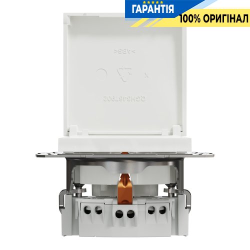 Розетка із кришкою із заземленням Schneider Electric Asfora EPH3170121, біла (без рамки) | ELECTRICA.NET.UA