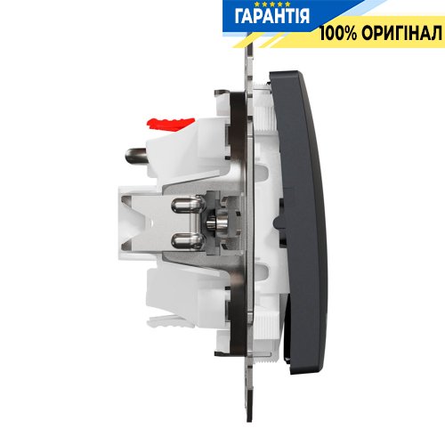 Кнопковий вимикач для жалюзі 2-кл Schneider Electric Sedna Design SDD114114, колір - чорний
