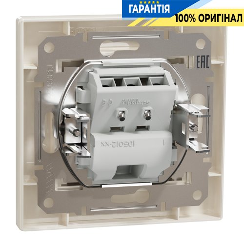 Розетка для кабельного вывода, Schneider Electric Asfora, (крем) EPH5500123 | ELECTRICA.NET.UA