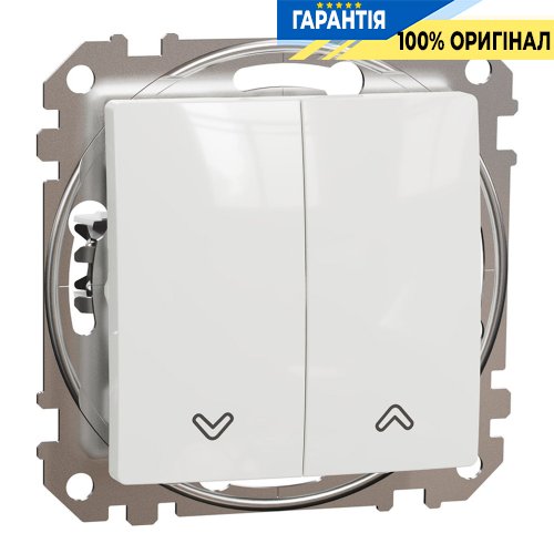 Вимикач для жалюзі 2-кл Schneider Electric Sedna Design SDD111104, колір - білий