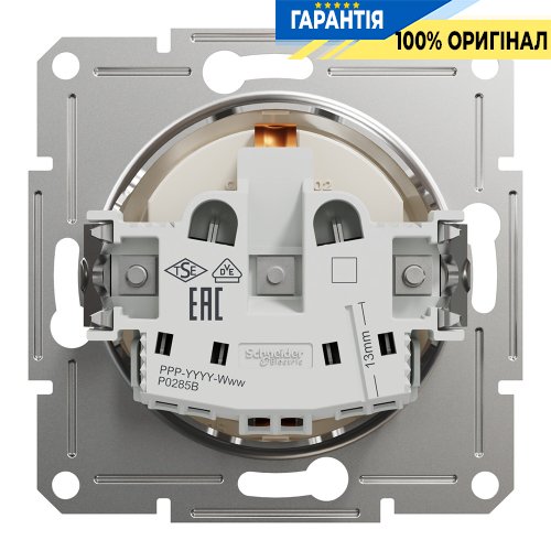 Розетка із заземленням Schneider Electric Asfora EPH2970123, крем (без рамки) | ELECTRICA.NET.UA