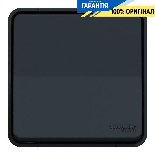 Перемикач одноклавішний IP55 зовнішній монтаж, чорний, Schneider Electric Mureva Styl MUR35021 | ELECTRICA.NET.UA