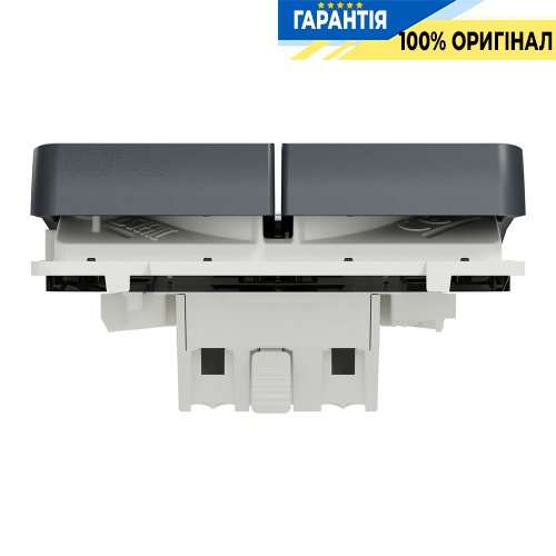 Механізм 2-клавішного вимикача кнопкового IP55, чорний, Schneider Electric Mureva Styl MUR35326 | ELECTRICA.NET.UA