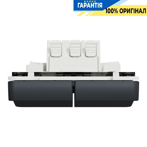 Механізм 2-клавішного вимикача кнопкового IP55, чорний, Schneider Electric Mureva Styl MUR35326 | ELECTRICA.NET.UA