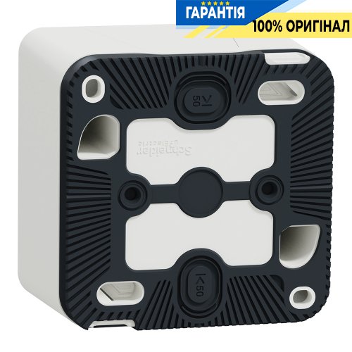 Одноместный бокс наружный монтаж IP55, белый, Schneider Electric Mureva Styl MUR39911 | ELECTRICA.NET.UA