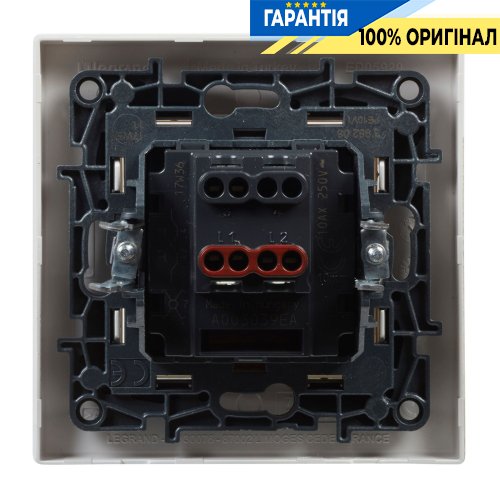 Перемикач 1-кл перехресний 10А, гвинтові клеми, Legrand Niloe Step 863107, білий | ELECTRICA.NET.UA