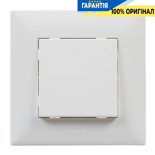 Перемикач 1-кл перехресний 10А, гвинтові клеми, Legrand Niloe Step 863107, білий | ELECTRICA.NET.UA