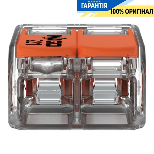 З'єднувальна клема Wago 2-а. до 6 мм²² (41А) 221-612