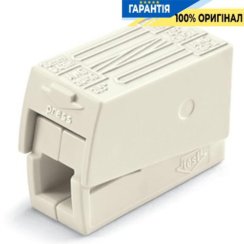 Соединительная клемма Wago 2+1 224-112 белая