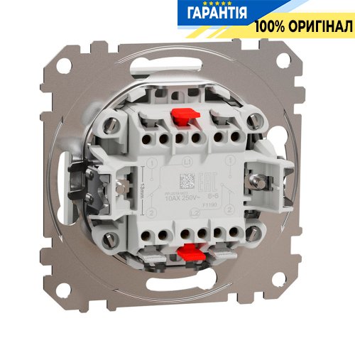 Перемикач 2-кл Schneider Electric Sedna Design SDD111108, колір - білий