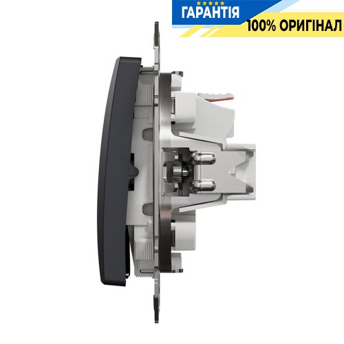 Кнопковий вимикач 1-кл Schneider Electric Sedna Design SDD114111, колір - чорний