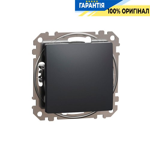 Кнопковий вимикач 1-кл Schneider Electric Sedna Design SDD114111, колір - чорний