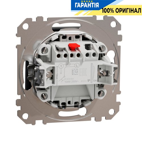 Кнопковий вимикач 1-кл Schneider Electric Sedna Design SDD114111, колір - чорний